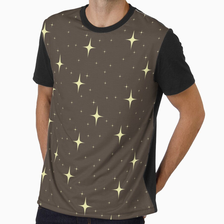 yellow stars w/ brown background by starcies