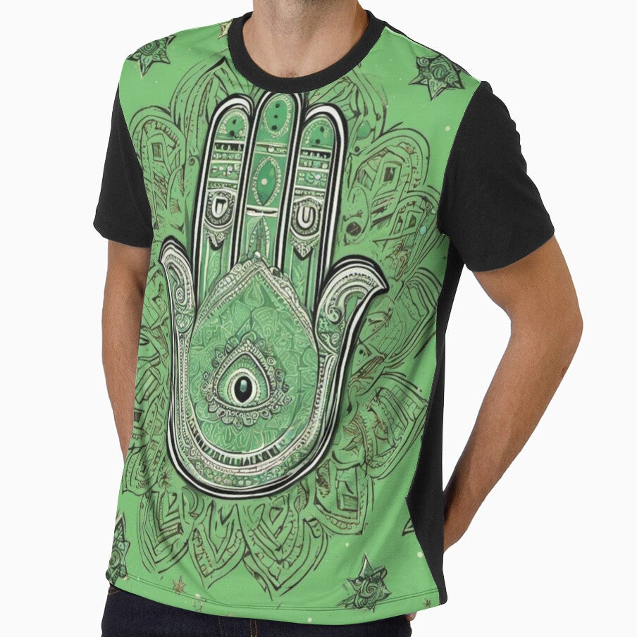 Hamsa , protection, lucky, symbols , green by Lucky 777