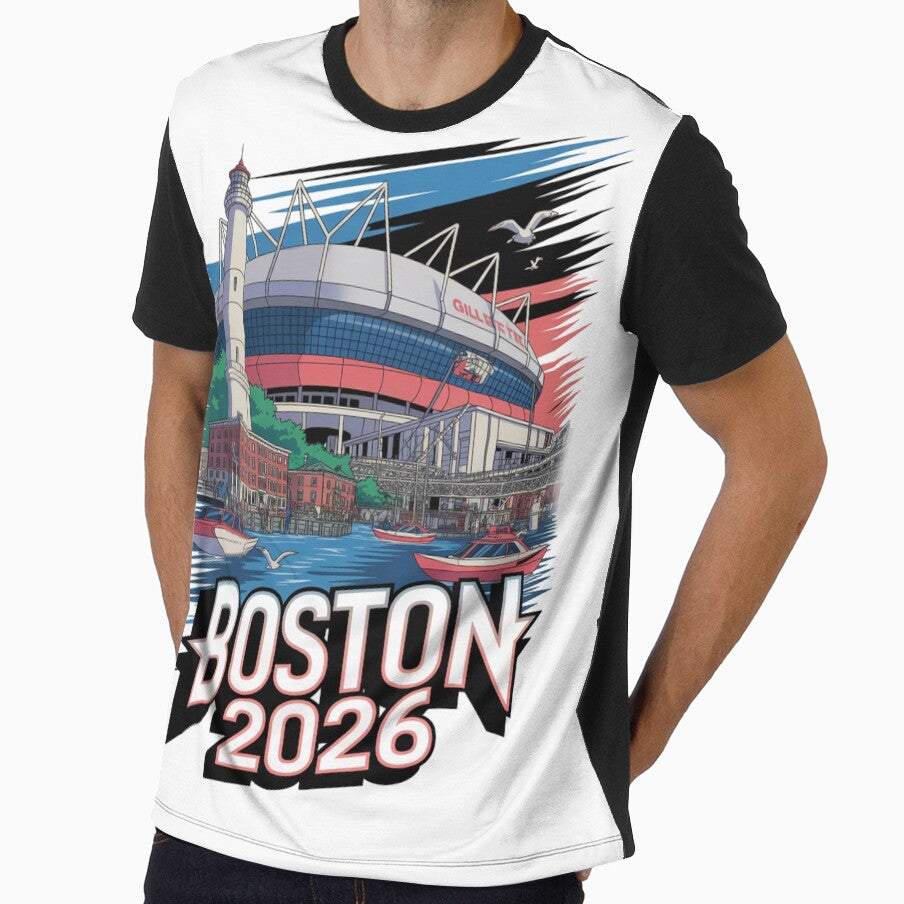 Boston 2026 New England Soccer Souvenir T-Shirt V15 by DarylWelsh2024