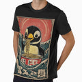 Cute Penguin Eating Ramen Japanese Noodle Art by k3rstman1