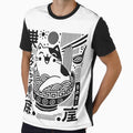 Japanese Retro Ukiyo-e Ramen Cats Noodles by LuminOrb