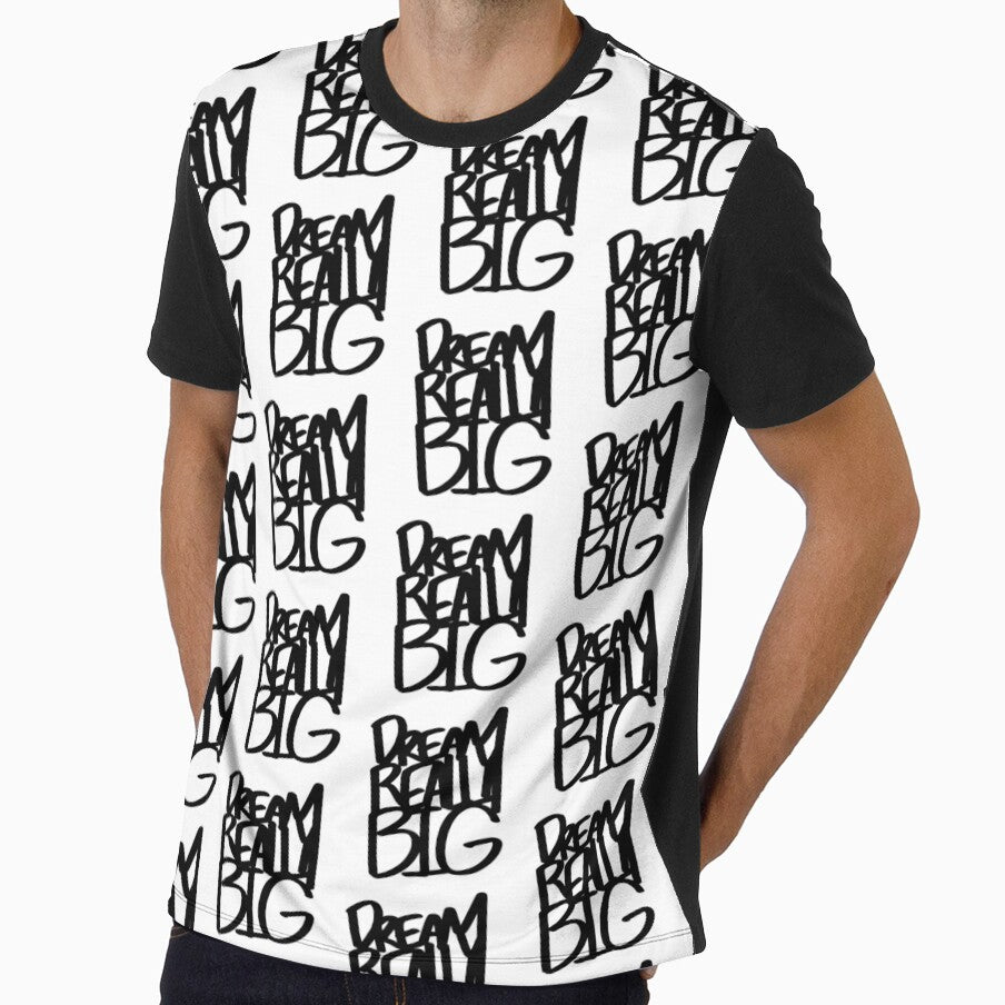 Dream Really Big Handwritten Text Shirt and Laptop Sticker Design by Zeesdesign on Redbubble by ZEESDESIGN