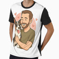 Tail of Friendship: Man & Cardigan Welsh Corgi Cartoon by GoodyPaws