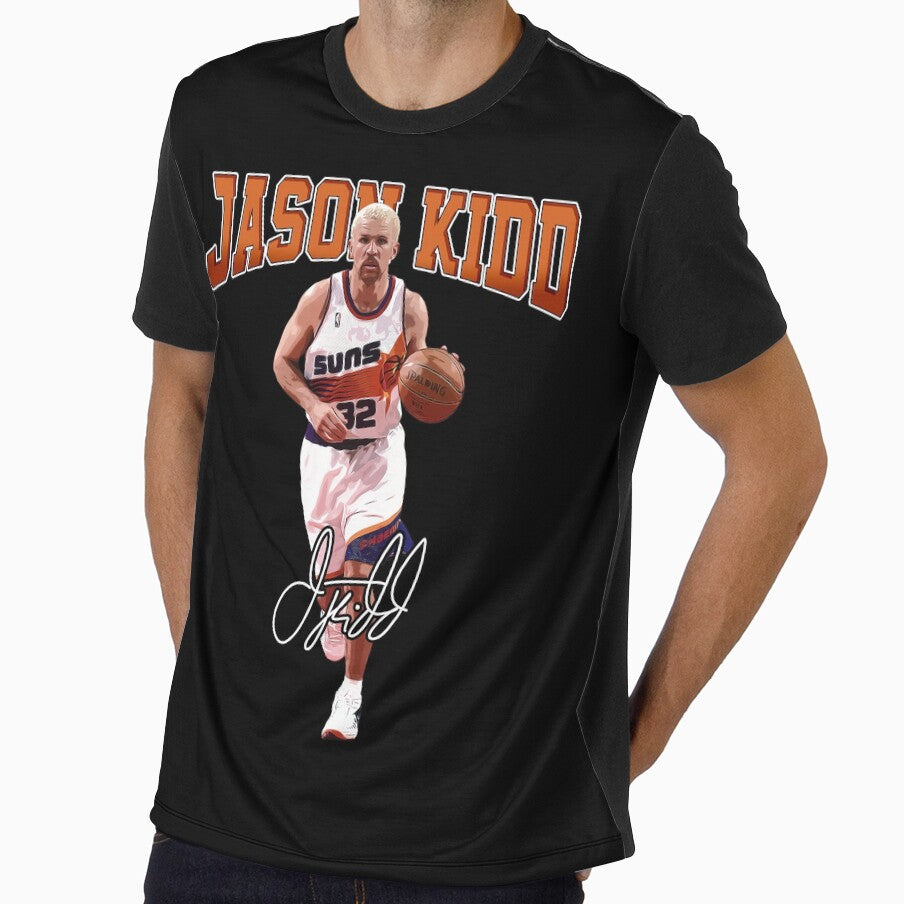 Jason Kidd Basketball Legend Signature Vintage Retro 80s 90s Bootleg Rap Style by MariaCollier