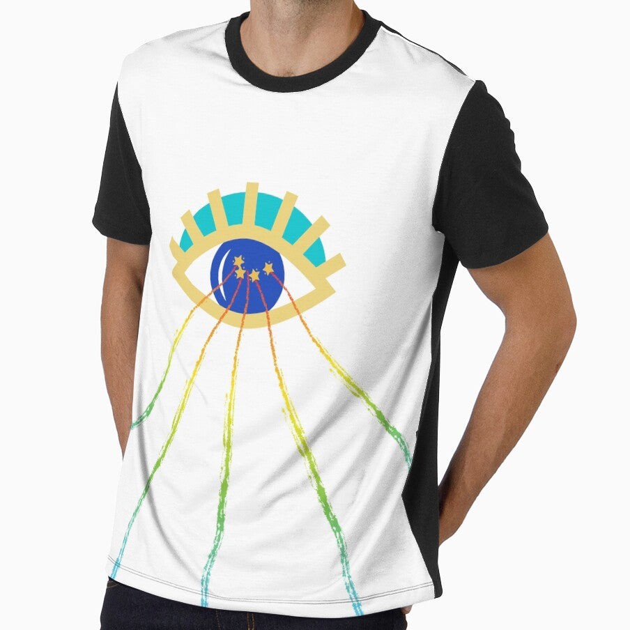 Rainbow Beam Third Eye Spiritual Fun Design by LittleIconShop