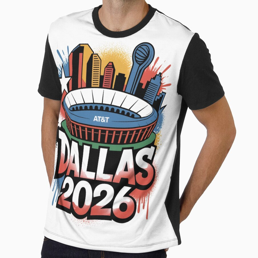 Dallas 2026 Texas Soccer Souvenir T-Shirt V5 by DarylWelsh2024