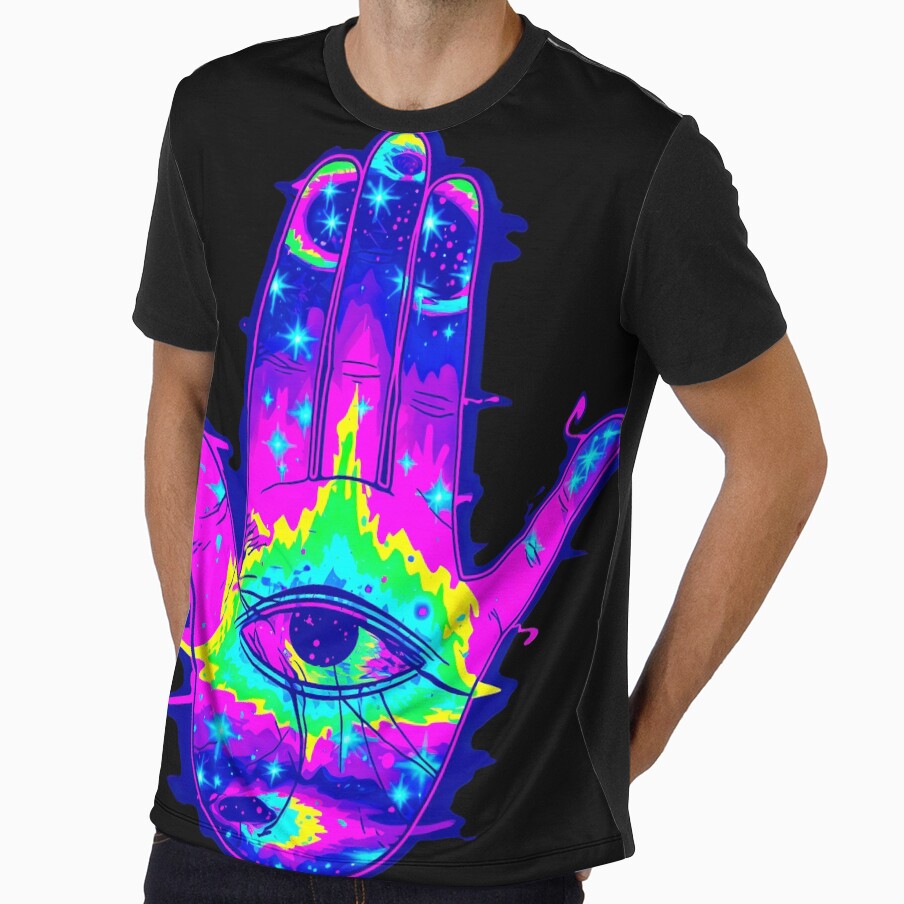 Trippy Ornate Hamsa Hand by Yogimeister