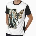 Bigfoot and Mothman in a retro style monster movie design by BrinaandPops