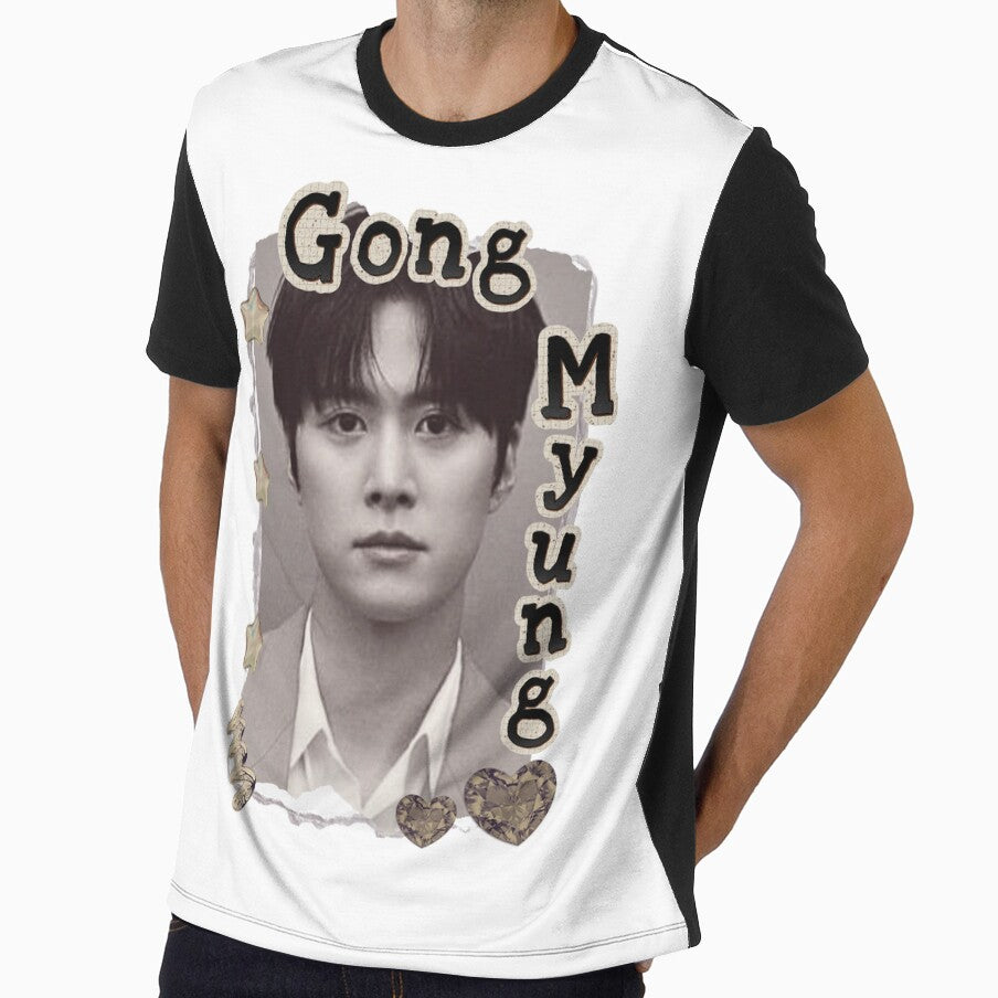 Gong Myung (공명) Korean Actor Scrapbook Collage Cozy Y2K Vintage Design by HELL0WBELLO