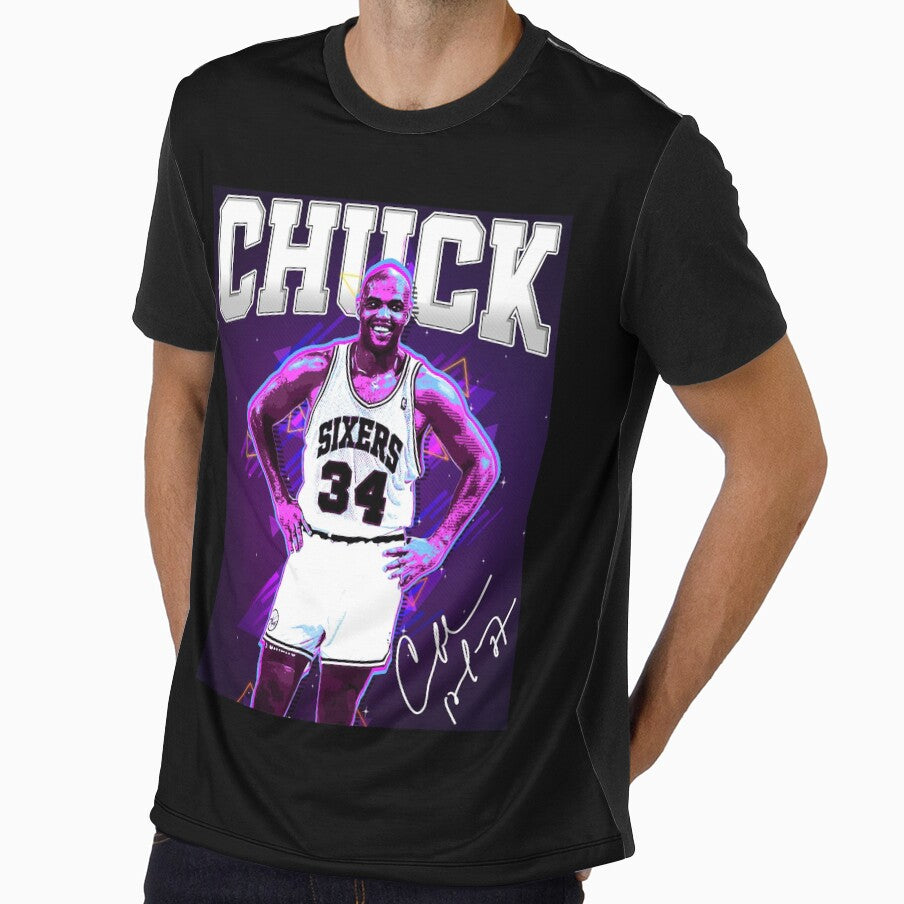 Vintage Charles Barkley Chuck Basketball Retro 80s 90s Bootleg Rap Style Perfect Gift For Basketball Lovers by HayleyMonahan