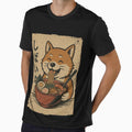 Shiba Inu Ramen Traditional Japanese Vintage Dog Noodle Art by Damcoc