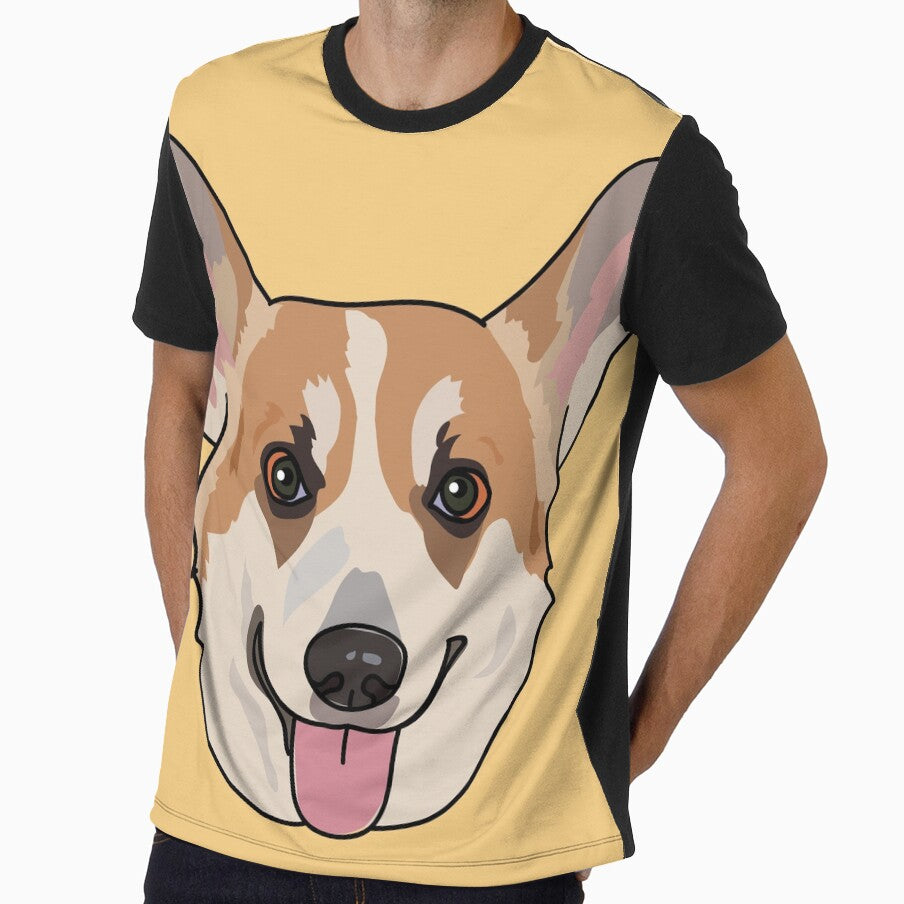 Hand drawn cute corgi dog by yompang