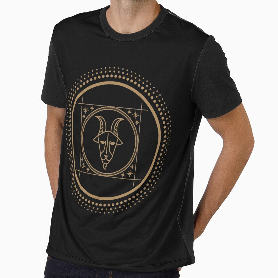 Modern Capricorn Zodiac Art | Luxury Astrology Print by Megan-Alice