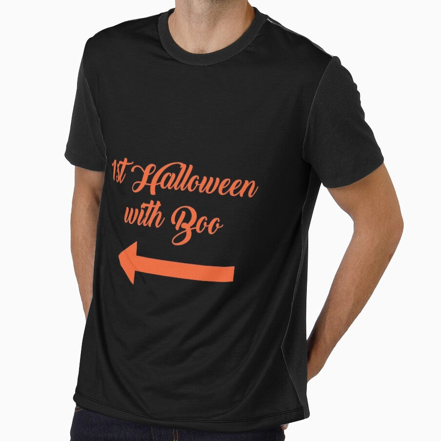 Couple matching shirt costume for Halloween (left arrow) by anins-azuree