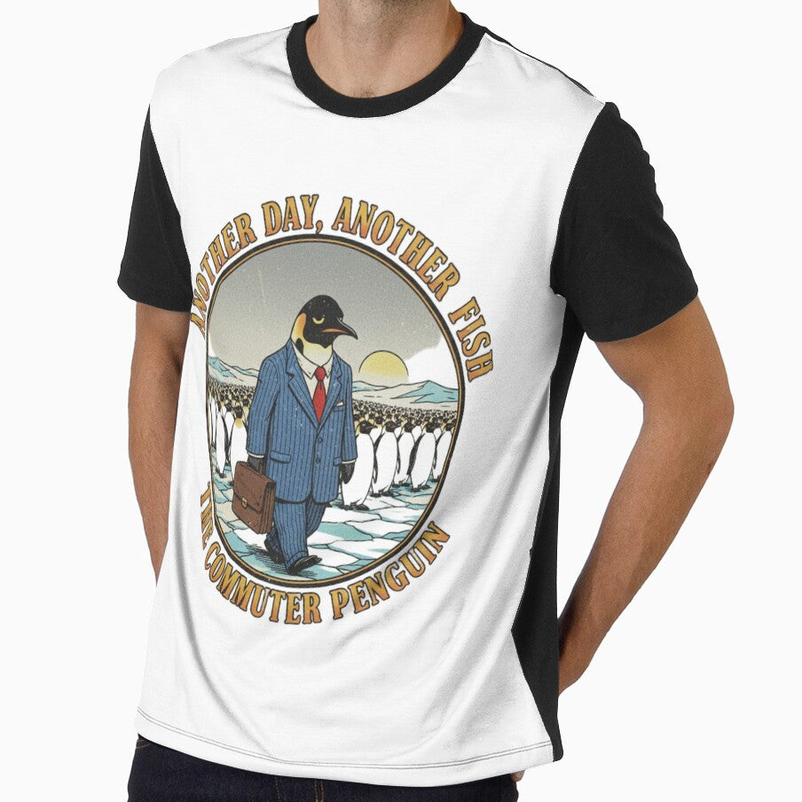 Commuter Penguin Business Suit – Another Day Another Fish 90s Vintage Graphic by FakeJoo