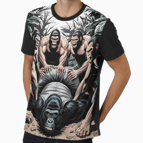 100 men vs a gorilla by 5-Star-Shopper