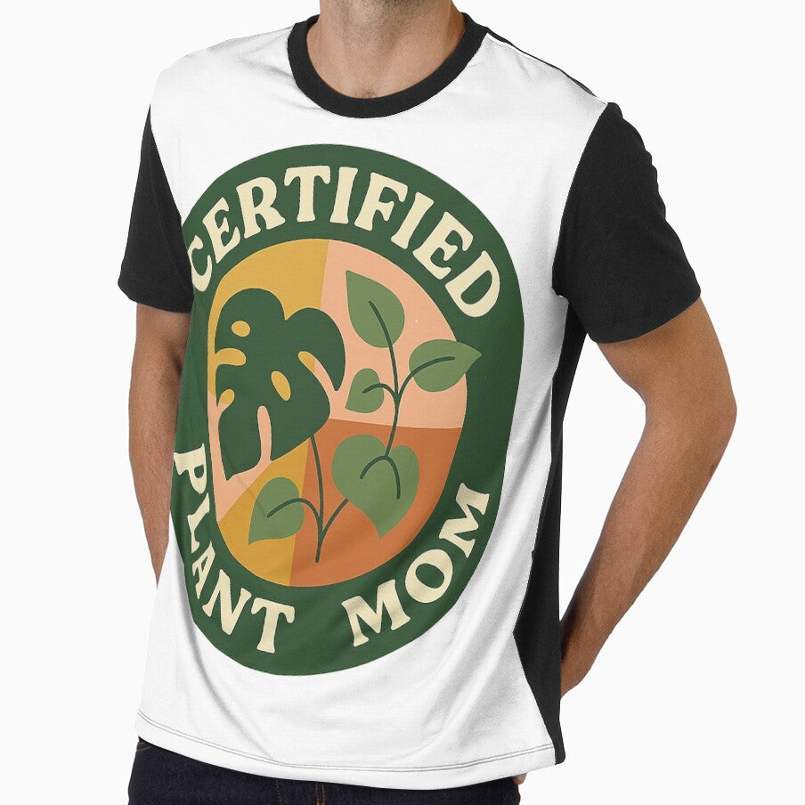 Plant Parent Club • Retro Patchwork Houseplant Badge Series •  Certified Plant Mom Aesthetic Stickers & Apparel by DavidMay