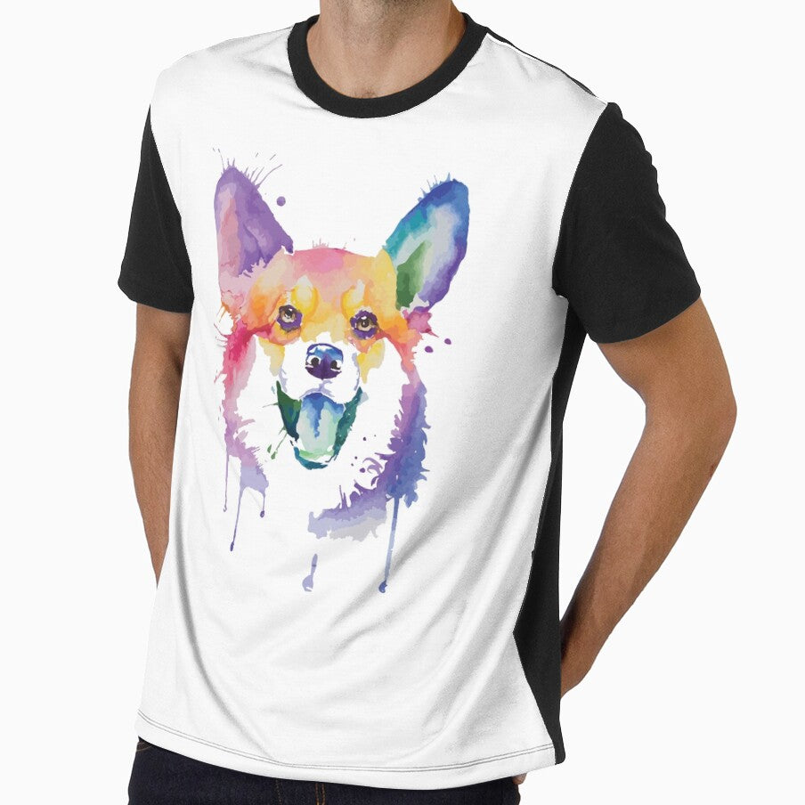 Cute Corgi Watercolor by DogGarden
