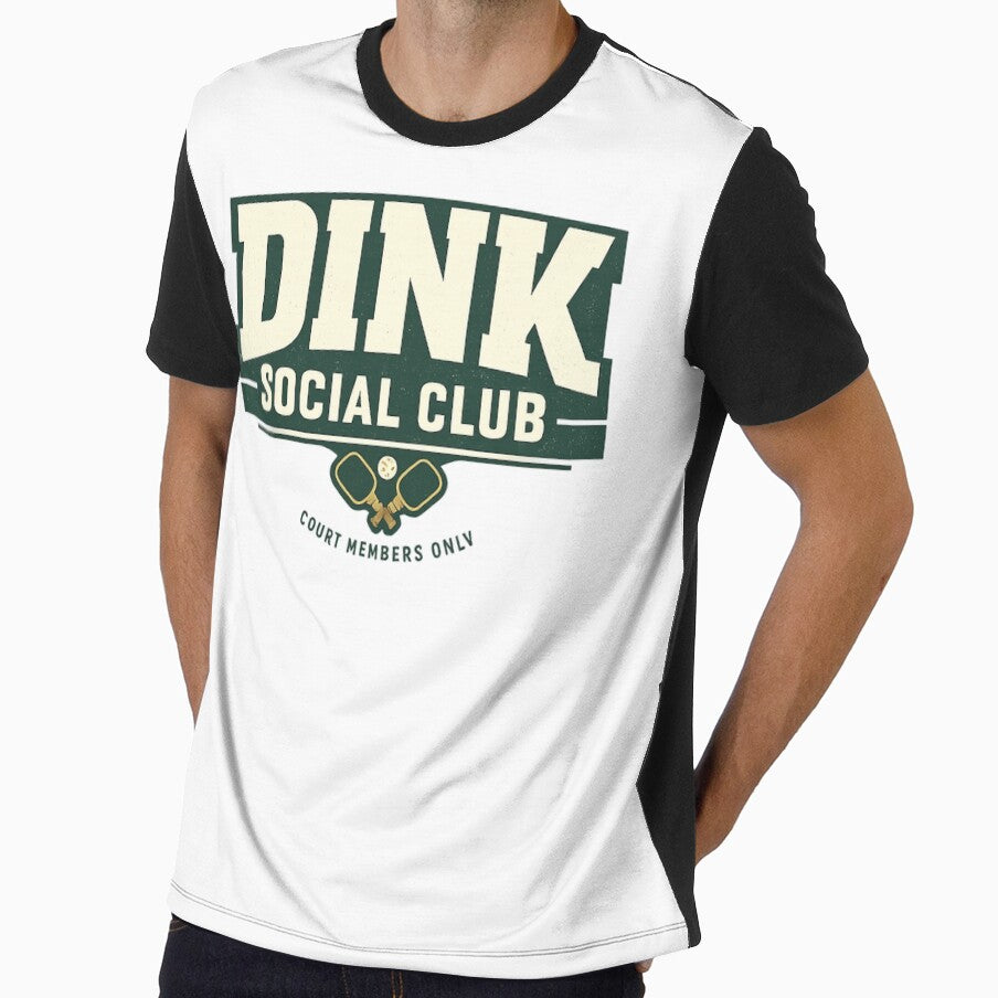 Dink Social Club Pickleball Shirt | Vintage Court Members Club Design by The Daily Goods