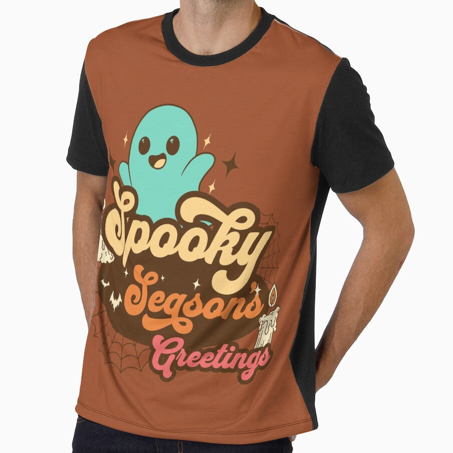 A ghost giving a spooky season's greeting by busstop16