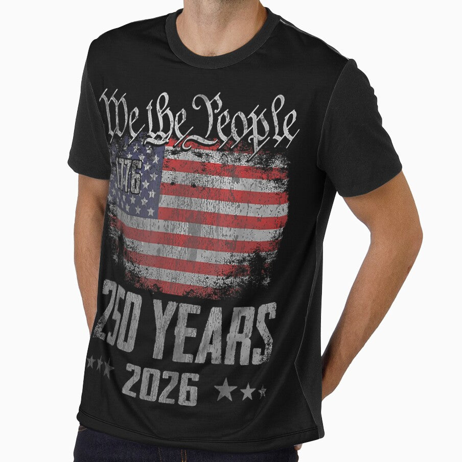 We The People 1776-2026 American Flag 250 Years Semiquincentennial Celebration by KarimeRenin
