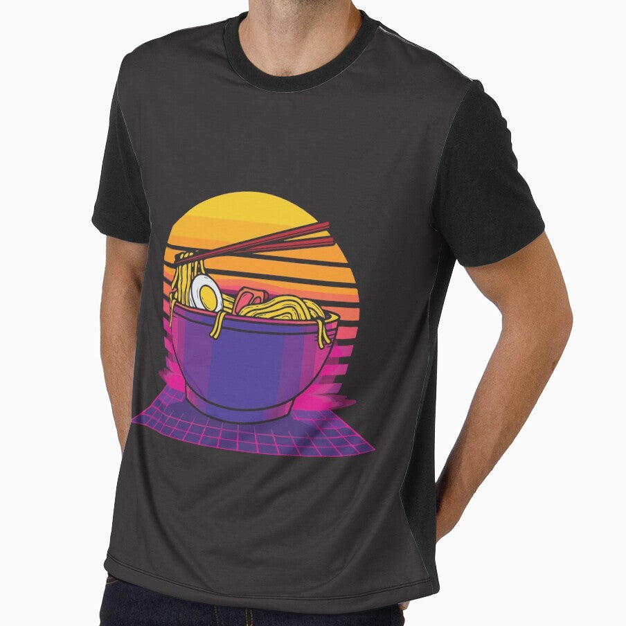 Vintage retrowave ramen food style by HichamMissiame