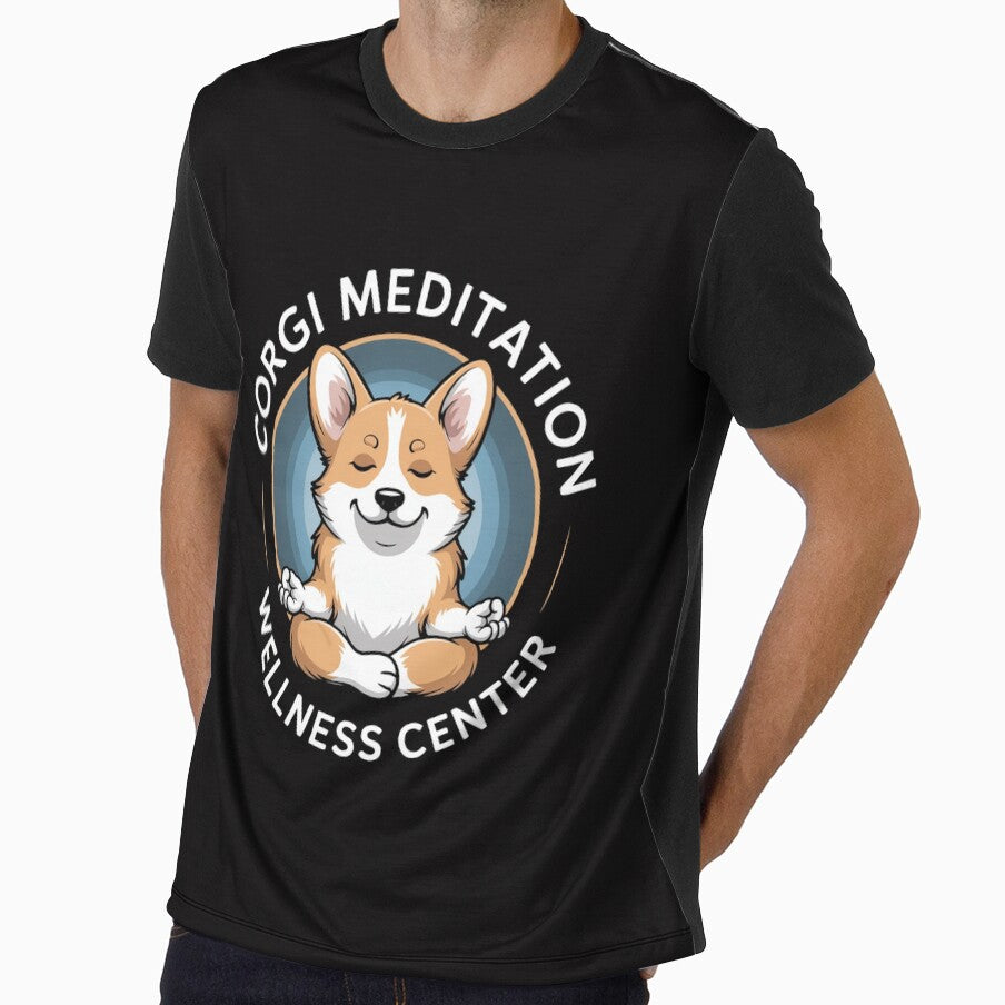 Corgi Meditation and Wellness Center Black Design by Peter Stawicki