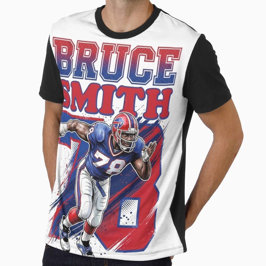 Retro Bruce Smith 78 - Buffalo Football Legend by Thogan0416