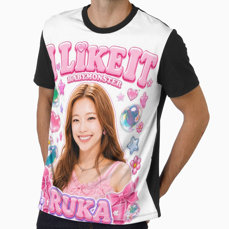Ruka BABYMONSTER Bright Pop Star Retro Fan Art by Valereekmerch