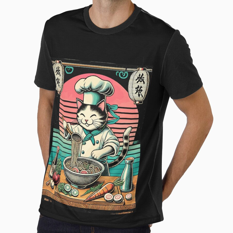 Ramen Noodles Cats Koch Kawaii Retro Japan by LuminOrb