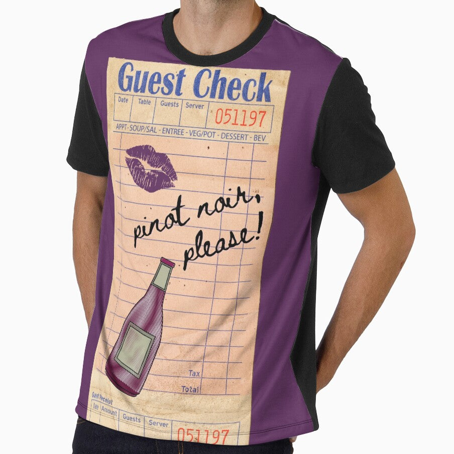 Pinot Noir Y2k Pink Guest Check Print by Femme Pastel Collective