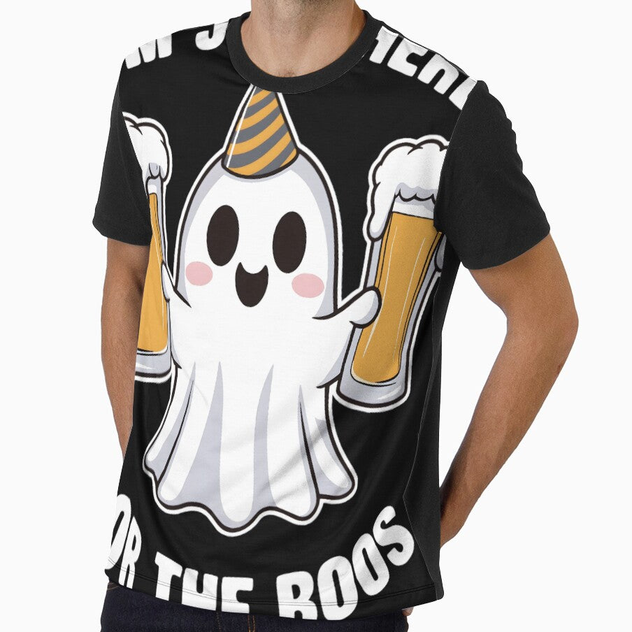 Halloween Ghost I'm Just Here For The Boos by KitonicTees