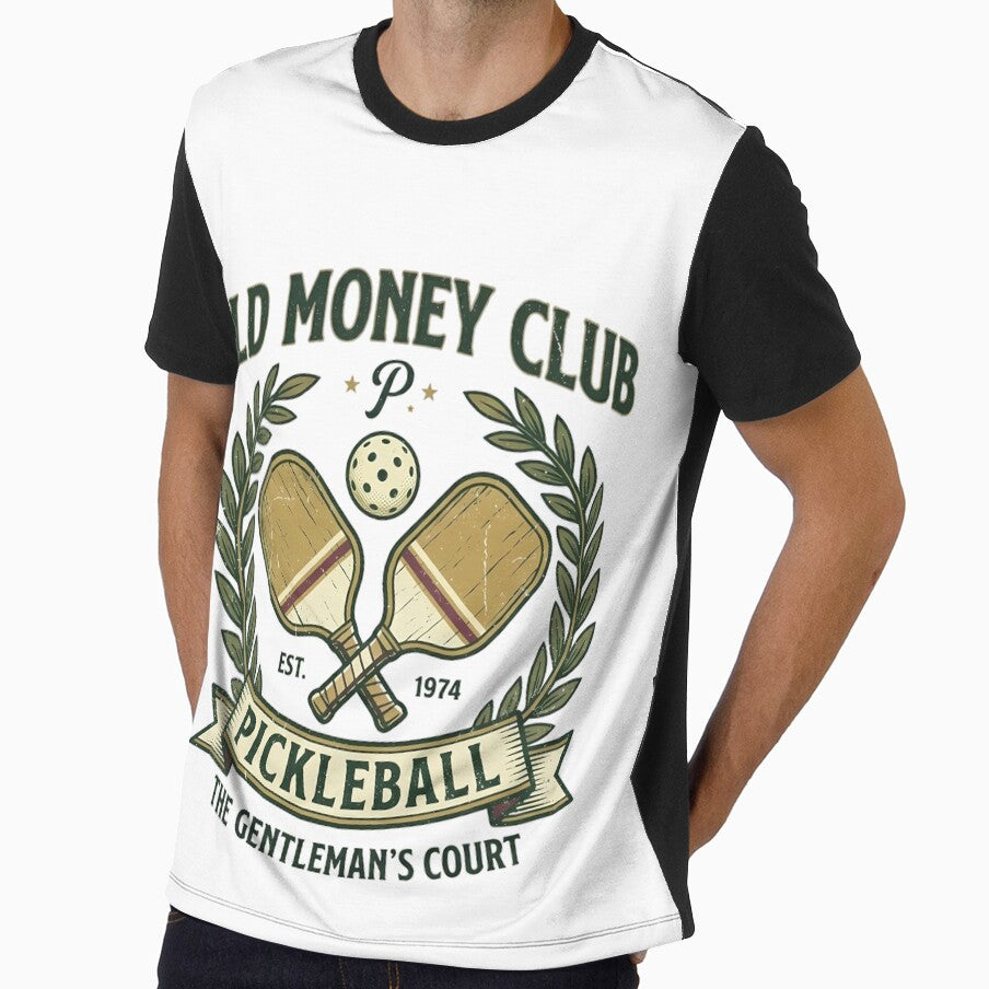 Old Money Club Pickleball – Vintage Gentleman’s Court Retro Design by HERITAGE COURT