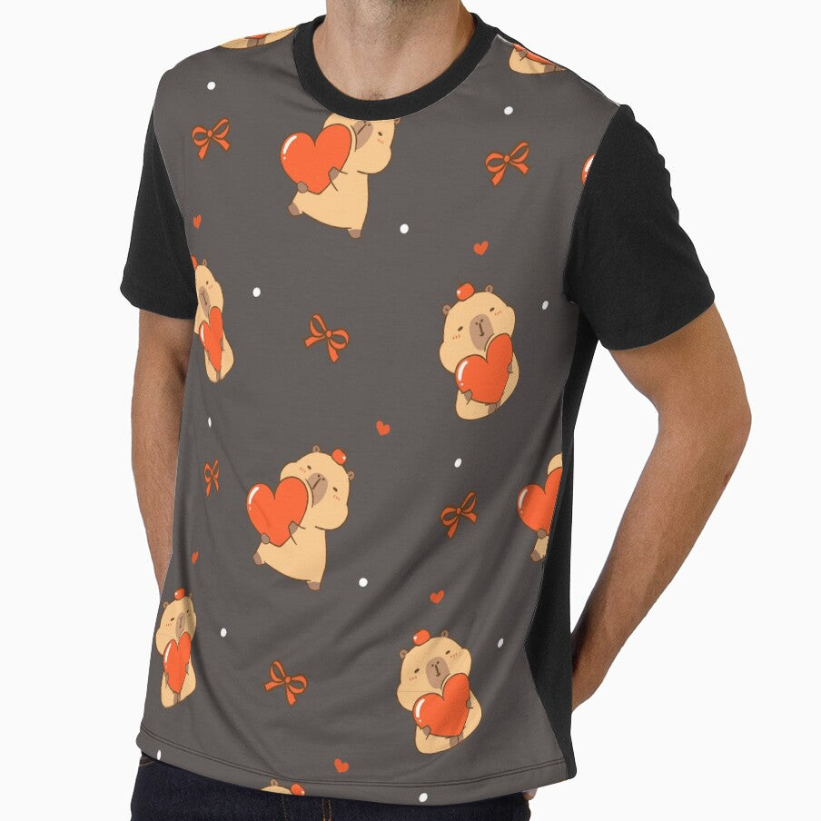 Cute Bear Holding Heart Seamless Pattern | Kawaii Valentine Teddy Design by LinaDesign Store