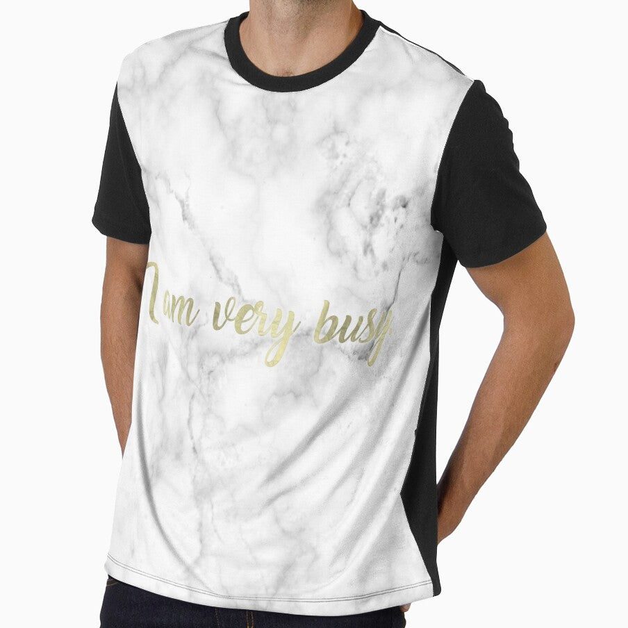 I Am Very Busy | Marble + Gold by SoNifty