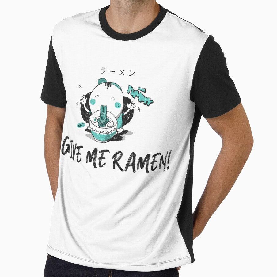 I'm Powered By Ramen, So Give Me Ramen, NOW! Retro Blue - Funny Ramen Foodie by CrazyBichAsian