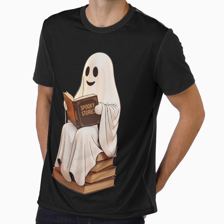 Cute Ghost Reading Spooky Stories | Book Lover Ghost by -justb-