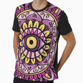 Third Eye Mandala Purple Gold by Julie Erin Designs