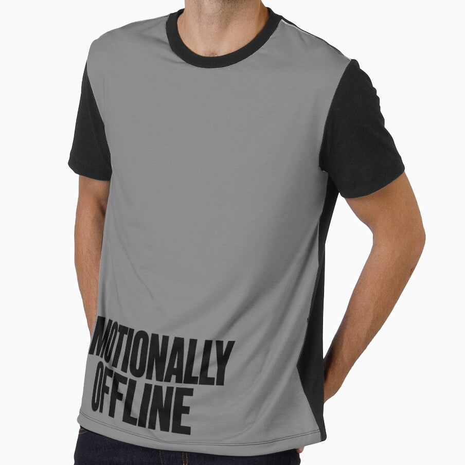 Emotionally Offline Hoodie | Antisocial Typography Design by SkullVor