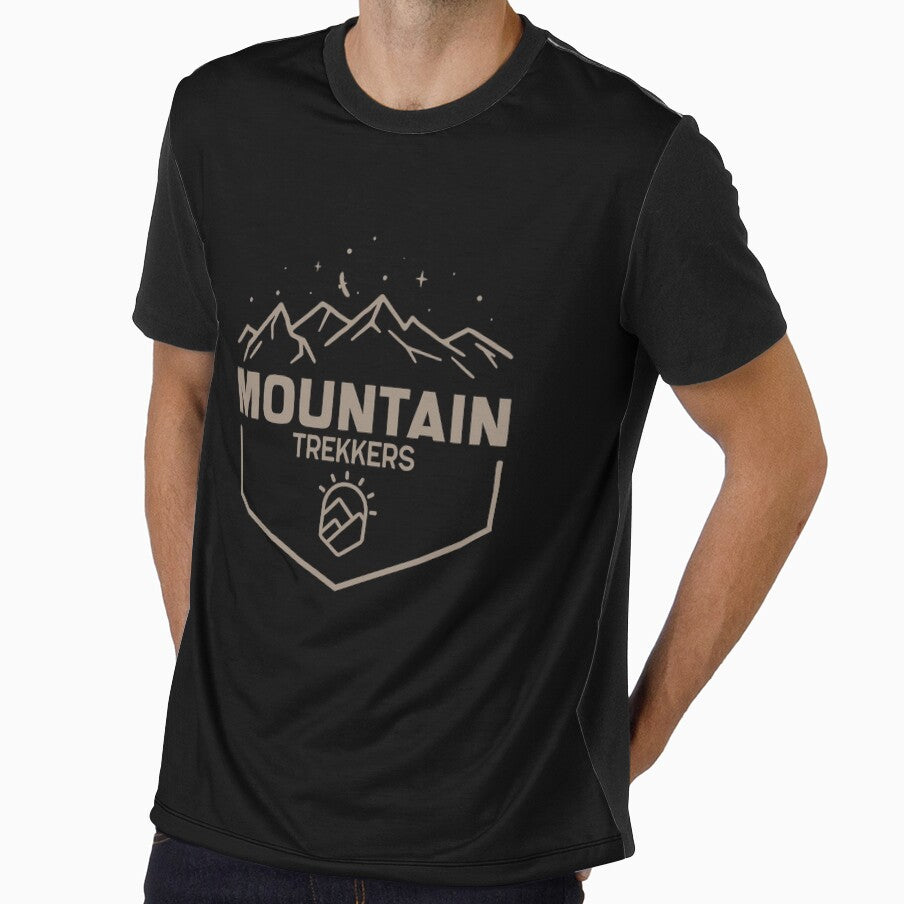 Mountain Trekkers - Minimalist Camping Outdoors Hiking Hobbies Wildlife Enthusiast Mountains by thecatcouch