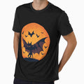 Mothman Retro Moon Halloween Cryptid Legends by Peculiarts