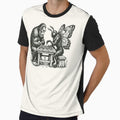 Bigfoot Mothman Playing Chess Funny Vintage Cryptid by Y-Vibes