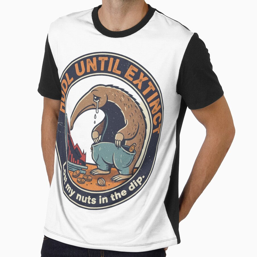 Hodl Until Extinct Anteater – Funny Crypto Stock Market Crash 90s Vintage Graphic by FakeJoo