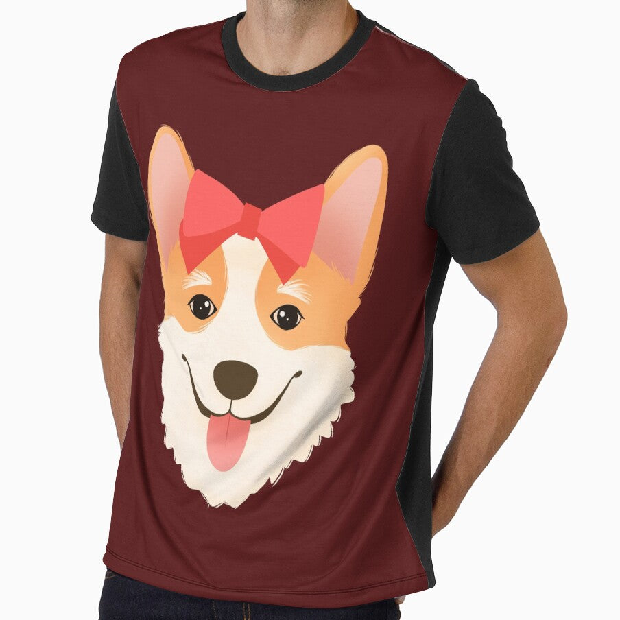 Christmas Corgi Wearing cute Ribbon by Ameliamaar