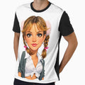 Britney Baby One More Time Inspired Pop Star Illustration | 90s Pop Nostalgia Art by SimplyJasper