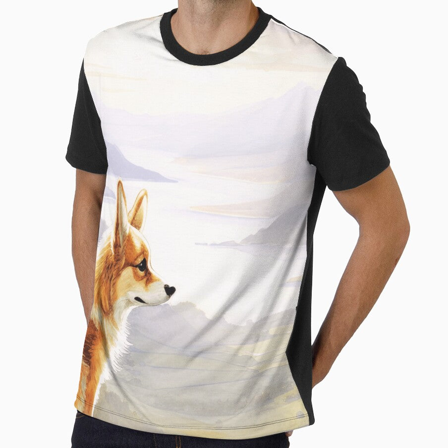 Corgi Looking At The Mountain View by TheAnimalZ00