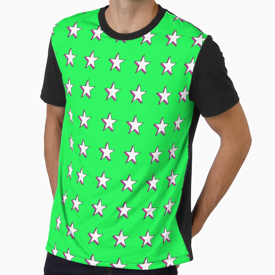 Preppy Pink & White Aesthetic Shadow Stars Y2K Retro Star Pack by Aesthetic Crew