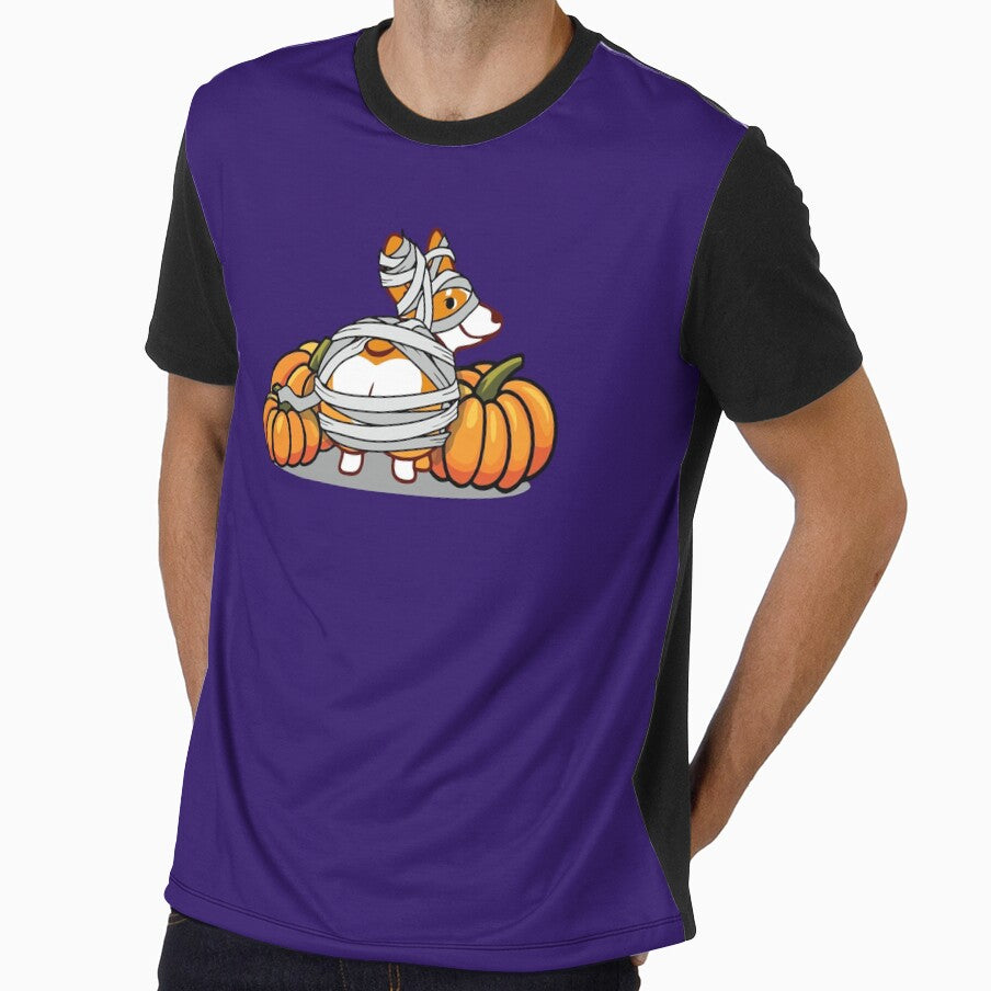 Mummy Halloween Costume Welsh Corgi Butt Funny Dog Lover Design by alenaz