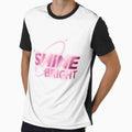 Shine Bright Pink Y2K Sparkle Design by PrintandJoy