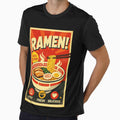 Vintage Ramen Bowl Poster With Retro Japanese Noodle Shop Style by eliramaison